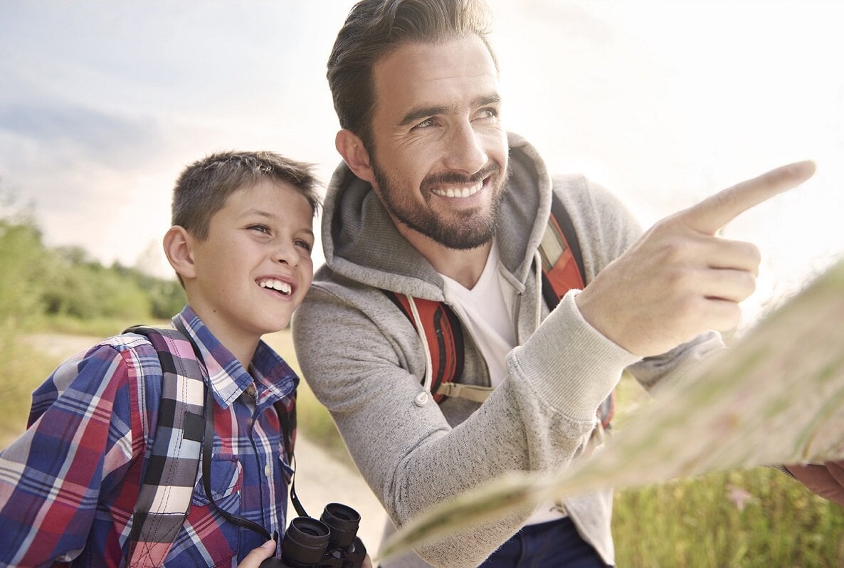 Naučite dete kako se snalaziti u planinama.